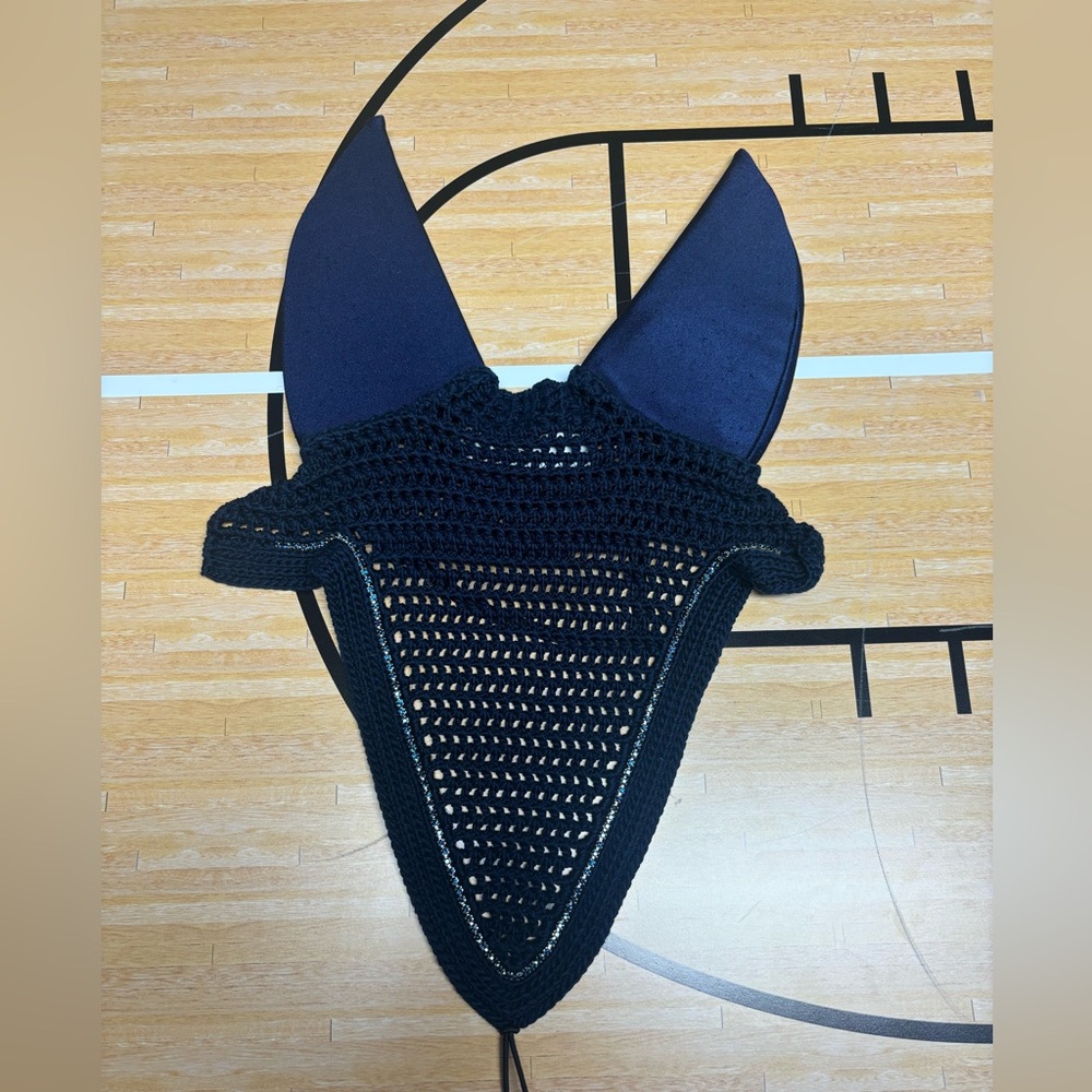 Talisman Scalloped Edge Tie Down Horse Fly Ear bonnet